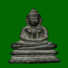 รูปหล่อพระพุทธ กรุวัดเลียบ เนื้อชินเงินแก่ตะกั่ว วัดราชบูรณะ