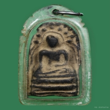 พระคงหลวงพ่อกวย เนื้อดินผสมผง วัดโฆสิตาราม ยุคต้น