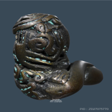 พระปิดตาเข่าสั้นเลข๑ เนื้อเมฆสิทธิ์ หลวงพ่อดี วัดพระรูป