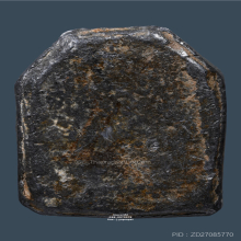 พิมพ์สมาธิตะกั่วตัดมุม หลวงพ่อครุฑ วัดขวาง