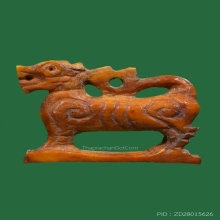 สิงห์หน้าโบสถ์ปากเจาะ งาแกะเก่า 100 ปี 