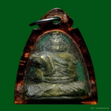 รูปหล่อโบราณพ่อแก่ฤาษี เนื้อทองผสมน้ำทอง