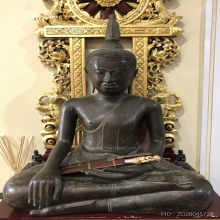 พระพุทธรูปนั่ง ศิลปะสมัยอู่ทอง ยุคต้น เนื้อสัมฤทธิ์