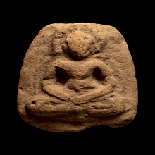 พระพิมพ์ศรีวิชัย กรุถ้ำเขาพรง เนื้อดินทรายแดง นครศรีธรรมราช 