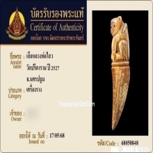 เขี้ยวแกะหัวเสือยุคต้น หลวงพ่อไสว วัดปรีดาราม