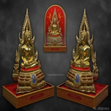 พระบูชาพระพุทธชินราชพานพระศรี ปิดทองคำแท้