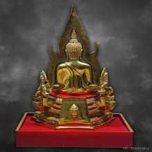 พระบูชาพระพุทธชินราชพานพระศรี ปิดทองคำแท้
