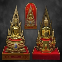 พระบูชาพระพุทธชินราชพานพระศรี ปิดทองคำแท้