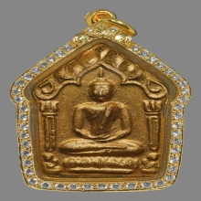 PHRA-KUN-PAN OF LUANG-PU-TIM ,B.E.2517 ,BIG MOLD ,PINK COLOR