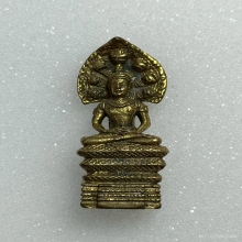 จตุคามรามเทพ นาคปรก7เศียร เนื้อทองเหลือง พ.ศ.2532