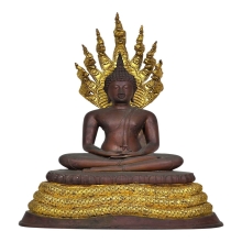 พระบูชานาคปรก ขนาด หน้าตัก 9 นิ้ว