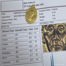 เหรียญปลอดภัยหน้ากากทองคำ 96.5%