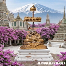 พระสังกัจจายน์ สมัยรัตนโกสินทร์ สวยเดิม ฉัตรเดิม 