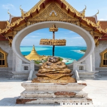 พระสังกัจจายน์ สมัยรัตนโกสินทร์ สวยเดิม ฉัตรเดิม 