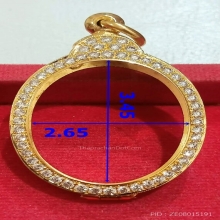 ตลับทอง90 เพชรแท้ เหรียญรูปไข่ 20.97 กรัม