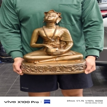 พระบูชา อุปคุตจกบาตร  ผิวอย่างกับนวะโลหะ  ตัก12นิ้ว  