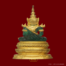 พระแก้วมรกตเนื้อเรซิ่นเขียวหุ้มทอง 99% ปี พ.ศ.2547