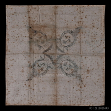๙ “พรหมสี่หน้าหลังจักรพรรดิฯ+ติดที่ 2” ผ้ายันต์พรหมอ.เฮง ๙
