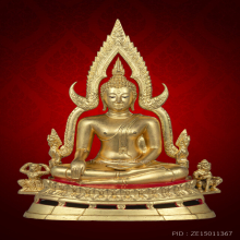 พระพุทธชินราช พิธีจักรพรรดิ ปี 2515 ขนาด 5.9“ ปิดทอง