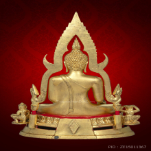 พระพุทธชินราช พิธีจักรพรรดิ ปี 2515 ขนาด 5.9“ ปิดทอง