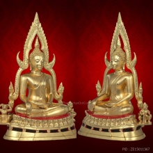 พระพุทธชินราช พิธีจักรพรรดิ ปี 2515 ขนาด 5.9“ ปิดทอง