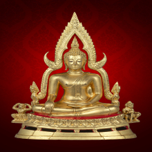 พระพุทธชินราช พิธีจักรพรรดิ ปี 2515 ขนาด 5.9“ ปิดทอง
