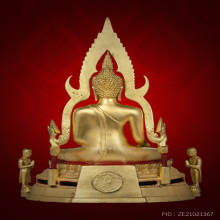 พระพุทธชินราช วัดนางพญา ปี 2514 หน้าตัก 5.9 นิ้วปิดทอง