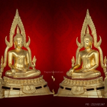 พระพุทธชินราช วัดนางพญา ปี 2514 หน้าตัก 5.9 นิ้วปิดทอง