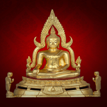 พระพุทธชินราช วัดนางพญา ปี 2514 หน้าตัก 5.9 นิ้วปิดทอง