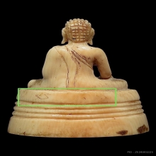 *จาร*พระสีวลีเนื้องาแกะ หลวงพ่อแฉ่ง ฝังตะกรุด 2 ดอก อุดผง
