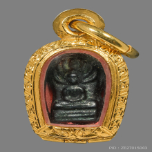 พระนาคปรกใบมะขาม หลวงปู่ใจ วัดเสด็จ เนื้อเมฆพัด