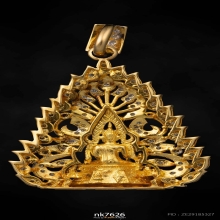 พระพุทธชินราช เนื้อทองคำ งานจิวเวลรี่ กรอบทองประดับเพชรแท้