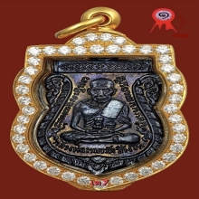 หลวงพ่อทวด เสมา รุ่น 3 บล็อกกิ่งไผ่/3ขีดใน(ไม่ผด) ปี 2504