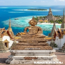 พระพุทธรูป สมัยรัตนโกสินทร์แบบจีวรดอก ปางสมาธิ สวยเดิม