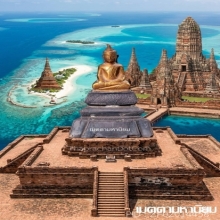 พระพุทธรูป สมัยอยุธยา บุทองคำฐานเงิน สวยเดิม ( องค์ที่ 3)