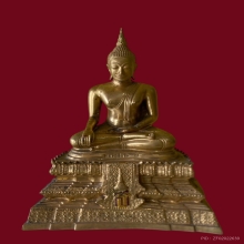พระบูชาหลวงพ่อวัดไร่ขิงขนา 5 นิ้วกะหลั่ยทอง