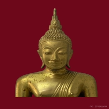 พระบูชาหลวงพ่อวัดไร่ขิงขนา 5 นิ้วกะหลั่ยทอง