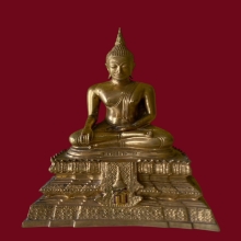 พระบูชาหลวงพ่อวัดไร่ขิงขนา 5 นิ้วกะหลั่ยทอง