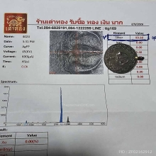 เหรียญตรีศูล ร. 6 พ ศ.2454 เนื้อเงิน ห่วงเชื่อม ใบเซอร์