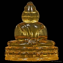 พระแก้ว ลพ.เจียง วัดเจริญสุขาราม รุ่น2 สีเหลือง ปี2493 