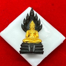 พระทองคำ.พระนาคปรกสิริโภคา สธ.รุ่นสร้างอุโบสถ ปี2543