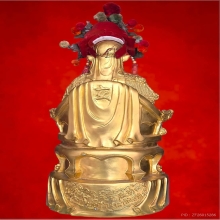 เจ้าพ่อเสือ ทรงเครื่องมงกุฎเหมี่ยนกวาน รุ่นบูรณะศาล 