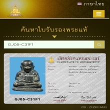 รูปหล่อหลวงพ่อเงิน รุ่นปืนแตก พิมพ์หัวโต ปี2528 สวยเดิม