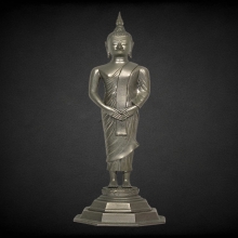 พระพุทธรูปยืนปางถวายเนตร ขนาดสูง 19 นิ้ว 