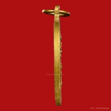 เหรียญรุ่นแรก หลวงพ่อชม วัดเขานันทาฯ ปี 2512 กะไหล่ทอง