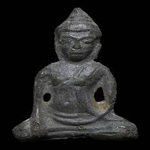พระอู่ทองท้องช้างเนื้อชินเงิน ลพบุรี