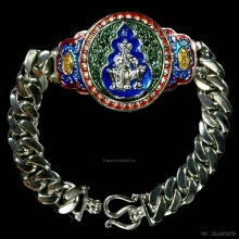 เลสท้าวเวสสุวรรณ รุ่นแรก เนื้ออัลปาก้าลงยา ปี2565 