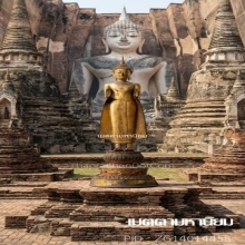 พระพุทธรูป สมัยอยุธยา ราชวงศ์บ้านพลูหลวง สวยทองเดิม