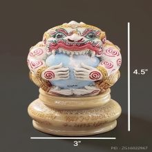 พระบูชาหนุมานกันภัย เนื้อโลหะผสมเพ้นท์สี  วัดบางพระ