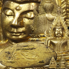 พระพุทธชินราชอินโดจีน ปี 2485 พิมพ์แต่ง  ฝีมือช่างโอเล็ก